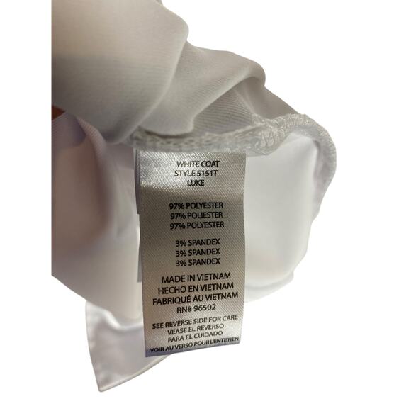 NWT Unisex Minimalist lab coat by the White Coat company Size ST - Picture 4 of 7